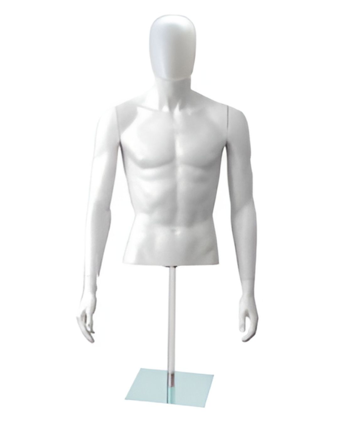 Lite Ego Man Head Torso Short Glass Base