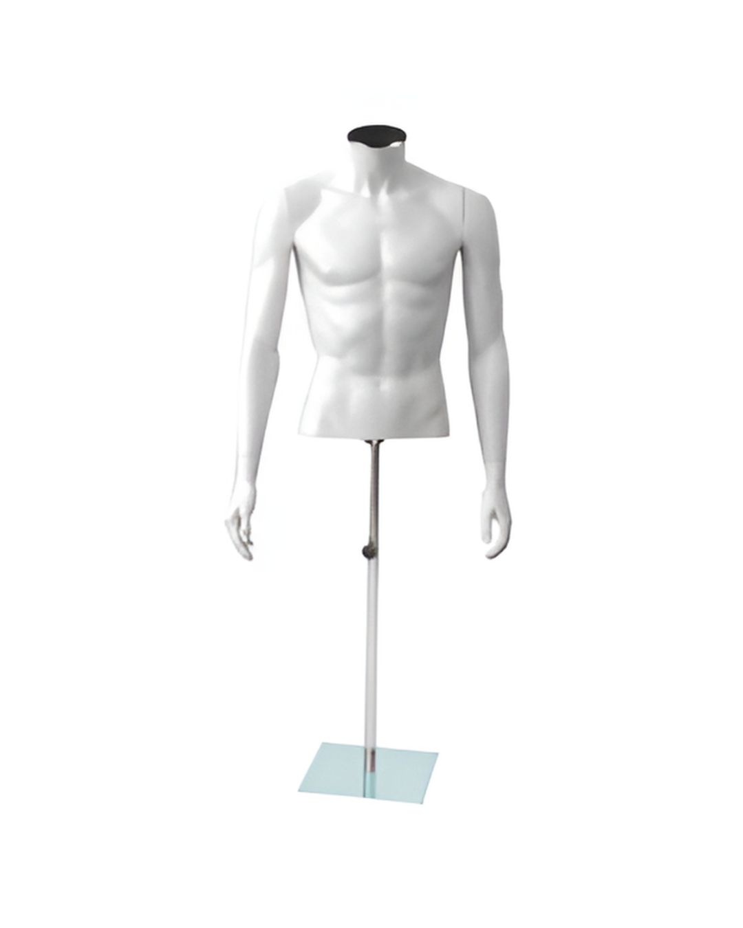 torso lite ego busto homem longo base de vidro