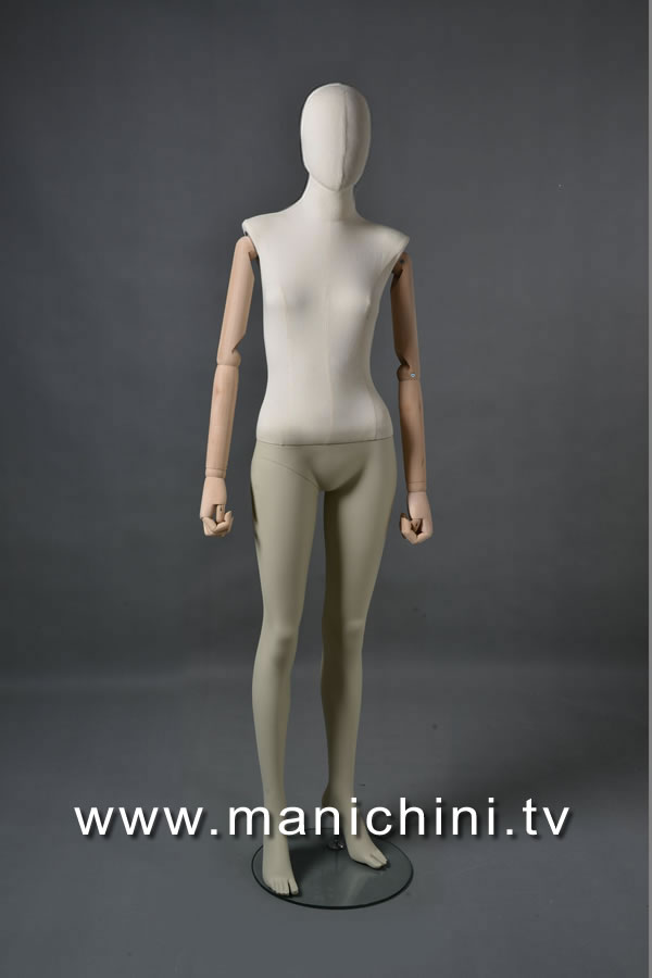 Dámska figurína na mieru Tailor Lite s drevenými ramenami MSD1