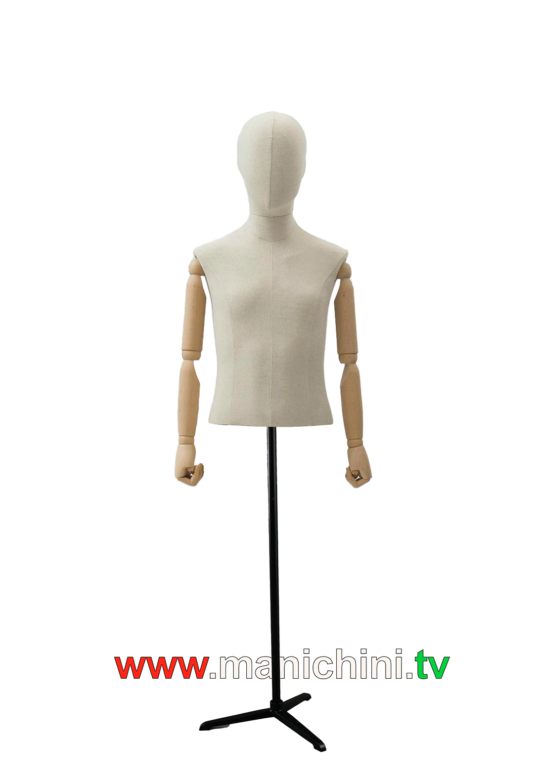 Bustos tapizados, torso de niño pequeño, brazos y cabeza de madera 4 años (copiar)